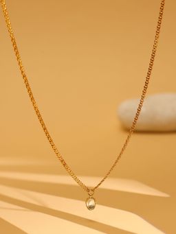 Ruby Raang Studio - Minimalist Kundan Necklace -White