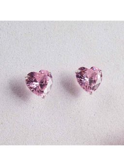 Palmonas - 925 Sterling Silver Lustra Petal Waterproof & Anti Tarnish Studs For Women -Pink
