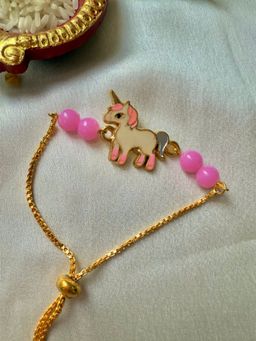 ISHKAARA - Unicorn Kid Rakhi -Pink