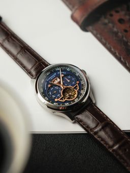 Earnshaw - Baron Grand Calendar Open Heart Automatic 29 Jewels Men Watch - ES-8187-02 (M)