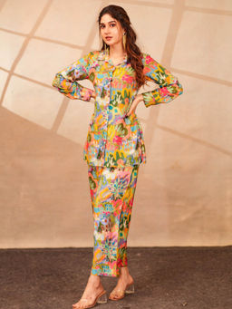 Vinya - Multi-Color Muslin Printed Co-Ord (Set of 2)