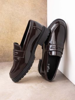 Styli - Men Chunky Brown Loafers