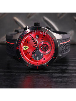 Scuderia Ferrari - Red Dial Round Analog Watch-0830343