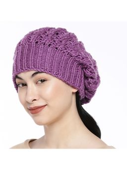 Magic Needles - Purple Beanie Cap