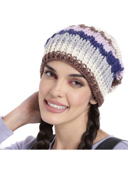 Magic Needles - Self Striping Slouch Beanie Cap