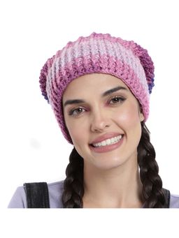 Magic Needles - Self Striping Slouch Beanie Cap