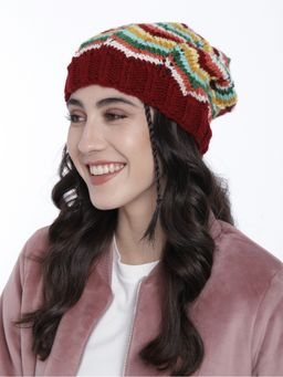 Magic Needles - Self Striping Slouch Beanie Cap