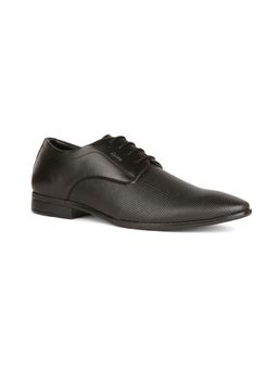 Bata - Textured Black Formal Derby Shoes