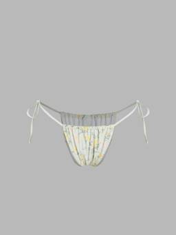 Cider - Floral Tie-Side Women's Regular Fit Bikini Bottom Multi-Color