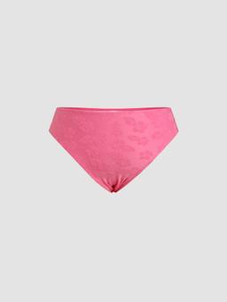 Cider - Floral Women's Cheeky Regular Fit Bikini Bottom Pink