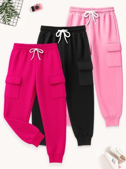 Kuchipoo - Girls Cargos Multi-Color (Pack of 3)