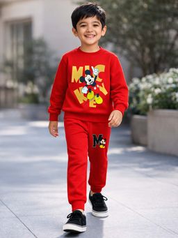 Kuchipoo - Disney Boys Full Sleeve Sweatshirt and Jogger(PSUT-190, Multi-Colored)