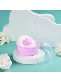 Kicks and Crawl - Pink PE plaster Solid Powder Puff