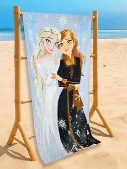 Yellow Bee - Multi-Color Cotton Printed Bath Towel