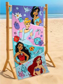 Yellow Bee - Multi-Color Cotton Printed Bath Towel