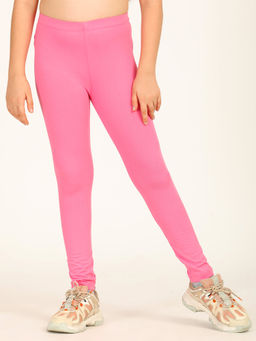 ZION - Girls Solid Leggings Pink