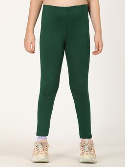 ZION - Girls Solid Leggings Green