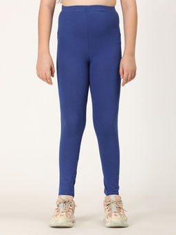 ZION - Girls Solid Leggings Blue