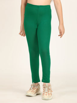 ZION - Flag Green Stretchable Cotton Ankle Length Leggings
