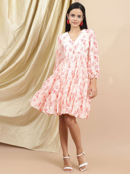 Ewoke - Pink Tier Dress