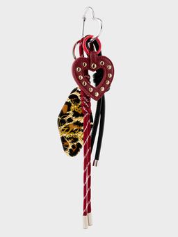 Pomelo - Heart Charm Keyring - Multi-Color