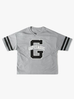 GAP - Unisex Logo Sports Jersey V-Neck T-Shirt