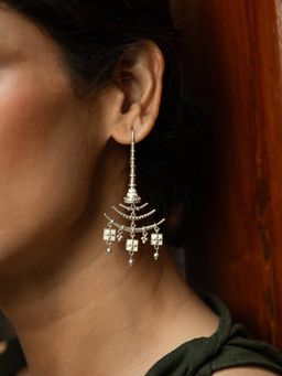 Shaya by CaratLane - 925 Silver Shaya by CaratLane Kataka Dangler Earrings In Oxidised