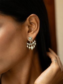 Shaya by CaratLane - Rudra Earrings In Oxidised 925 Silver