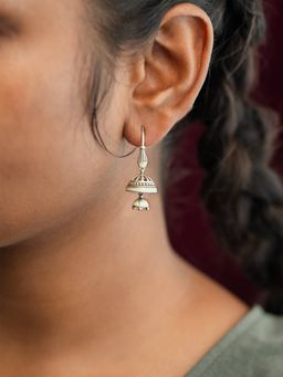 Shaya by CaratLane - Gumbaja Earrings In Oxidised 925 Silver