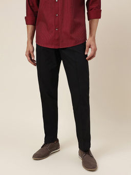 Fabindia - Black Cotton Slim Fit Jama Pants