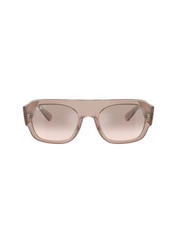 Ray-Ban - Unisex Gradient Brown Lens Rectangle Sunglasses - 0RB221867278Z55 (145)