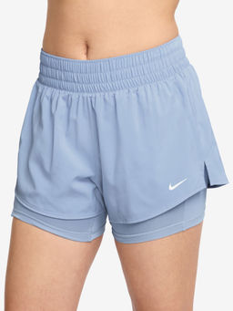 Nike - Blue Solid Sportswear Dri-Fit Women Shorts - DX6013-407