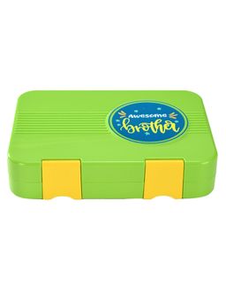 Little Surprise Box - Green Bento Lunch Tiffin Box Rakhi Gift for Brother
