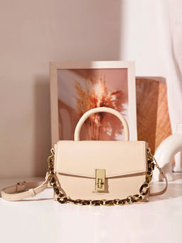 Accessorize London - Women's Pink Tarley Satchel Sling Bag