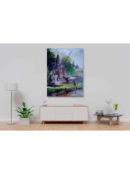 The Art House - Watercolor Temple Painting Print