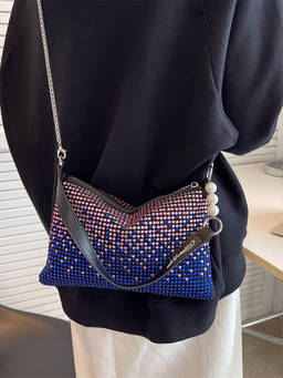 ZELION - Women Blue Pu Leather Handbag