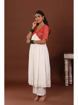 Jiraazi - Kanari Gota Alia Cut Kurta-Red