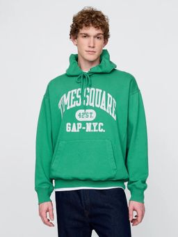 GAP - Men Regular Fit Green Hoodie