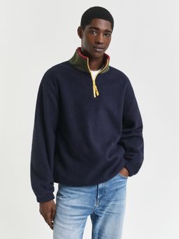 GANT - Men Evening Blue Fleece Sweatshirt