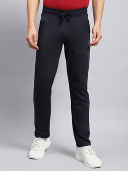 Rock.it - Men's Navy Blue Solid Regular Fit Joggers
