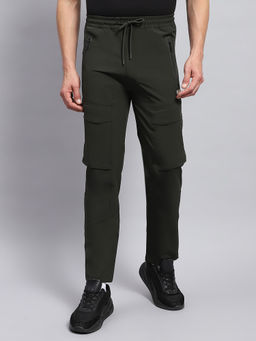 Rock.it - Men's Olive Solid Regular Fit Joggers