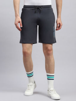 Monte Carlo - Men's Grey Solid Regular Fit Bermuda