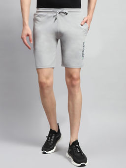 Monte Carlo - Men's Grey Solid Regular Fit Bermuda