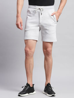 Monte Carlo - Men's Grey Solid Regular Fit Bermuda