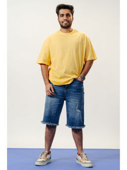 FREAKINS - Indigo Stretch Bermuda Men's Shorts