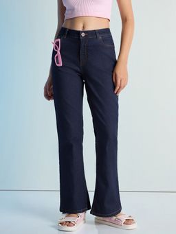 DILLINGER - Navy Blue Women Boot Cut Strech Denim Jeans