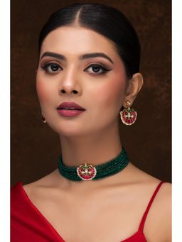 Jovi's Jewels - Multi-Color Meenakari Choker with Earrings