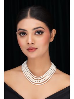 Jovi's Jewels - Multi Layer Shell Pearl Necklace