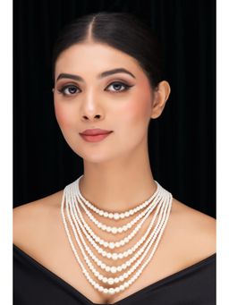 Jovi's Jewels - Multi Layer Shell Pearl Necklace