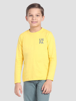 U.S. POLO ASSN. - Yellow Cotton OKE02 T-Shirt